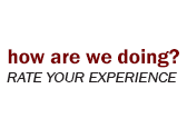 How are we doing? Rate your experience!